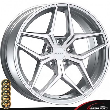 Jantes 8.0* 18 - 5x112 ET35 73.1 Silver Diamond PORTO