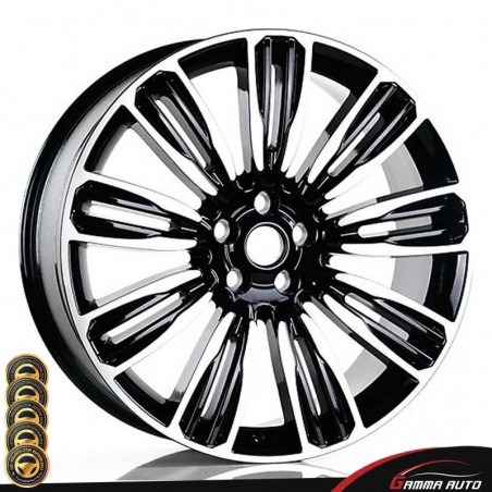 Jantes 9.5* 22 - 5x120 ET49 72.6 Black Diamond