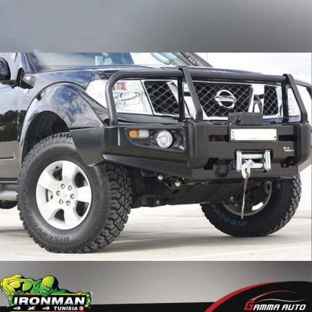 Nissan Navara D40 et pathfinder R51 STEEL WINCH BULL BARS Commercial Deluxe