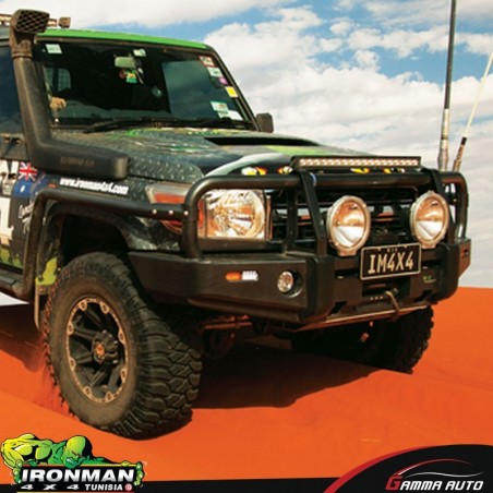 Landcruiser 76 Series STEEL WINCH BULL BARS (No Side Plates on bar)
