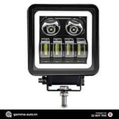 Projecteur Led carré 8D 4 Pouces Angel Eye