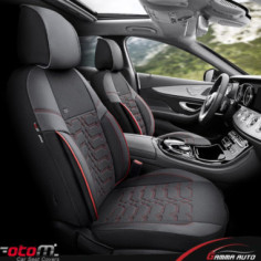 Housse OTOM ELEGANCE  NOIR/ROUGE