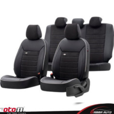 Housse OTOM PREMIUM  TISSU NOIR/BLANC Brûlé