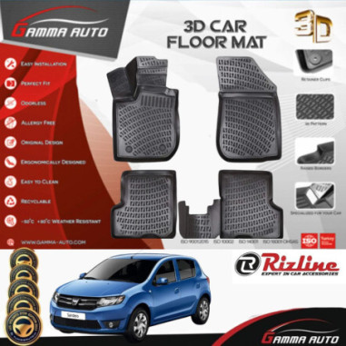 Tapis Sur Mesure Gamma Auto PVC Dacia Sandero...