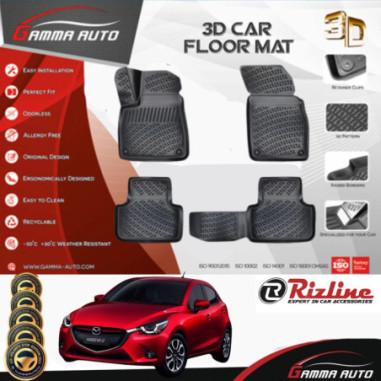Tapis Sur Mesure Gamma Auto PVC Mazda 2 2015-2022
