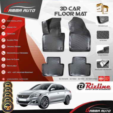 Tapis Sur Mesure Gamma Auto PVC Peugeot 301 2012 +