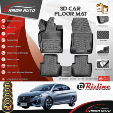 Tapis Sur Mesure Gamma Auto PVC Peugeot 408 2025 +