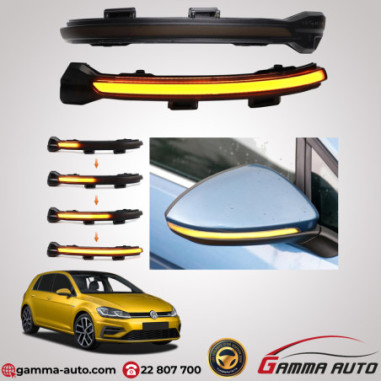 Clignotant LED dynamique de rétroviseur pour VW Golf 7