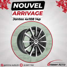 Jantes  6.0* 14-4X108 ET20 65.1 Black Diamond
