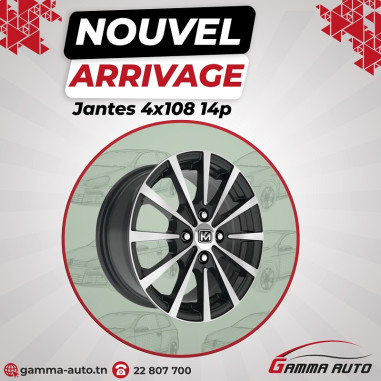 Jantes  6.0* 14-4X108 ET20 65.1 Black Diamond