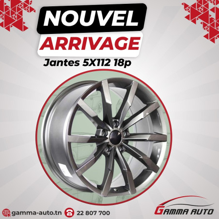 Jantes 8.0* 18 - 5x112 ET40 57.1 Titanium Grey