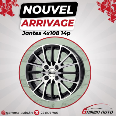 Jantes  6.0* 14 - 4X108 ET35 63.4 Diamond Black...