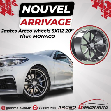 Jantes 9.0* 20 - 5x112 ET35 73.1 Titan MONACO