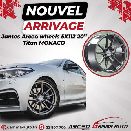 Jantes 9.0* 20 - 5x112 ET35 73.1 Titan MONACO