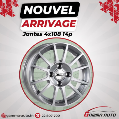 Jantes  6.0* 14 - 4X108 ET15 65.1 Racing Silver