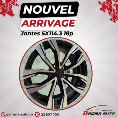 Jantes 7.5* 18 - 5x114 ET40 66.1 Black Diamond