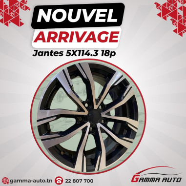 Jantes 7.5* 18 - 5x114 ET40 66.1 Black Diamond