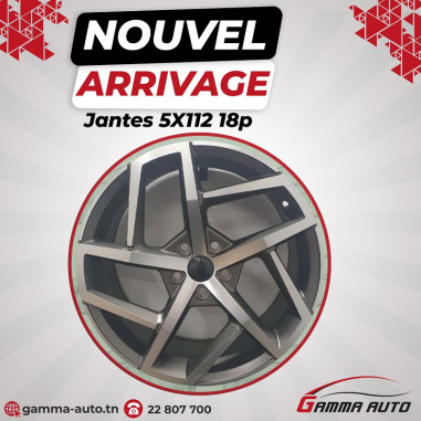 Jantes 8.0* 18 - 5x112 ET50 57.1 Gun Metal Diamond