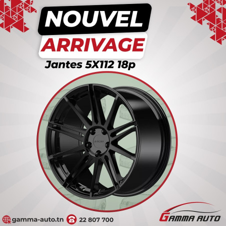 Jantes 8.0* 18 - 5x112 ET35 73.1 Black MALLORCA