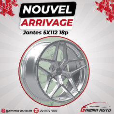 Jantes 8.0* 18 - 5x112 ET35 73.1 Silver Diamond PORTO