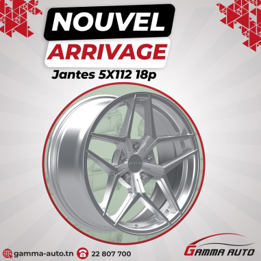 Jantes 8.0* 18 - 5x112 ET35 73.1 Silver Diamond...