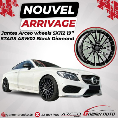 Jantes 8.5*19-5*112 ET35 73.1 Black Diamond