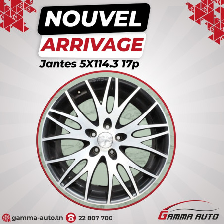 Jantes 7.5* 17 - 5x114.3 ET35 72.5 Diamond Matt Black