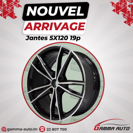 Jantes 8.5* 19 - 5x120 ET30 72.6 Black Diamond