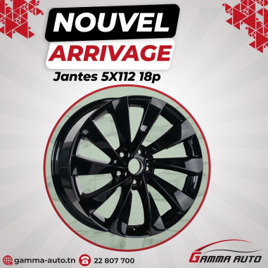 Jantes 8.0* 18 - 5x112 ET45 57.1 Black