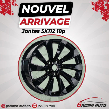 Jantes 8.0* 18 - 5x112 ET45 57.1 Black