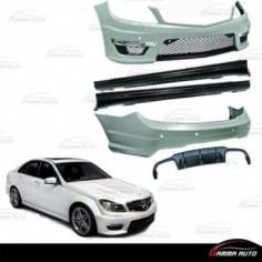 Kit Carrosserie  Classe C W204 Restylee Look C63 Amg 2012...
