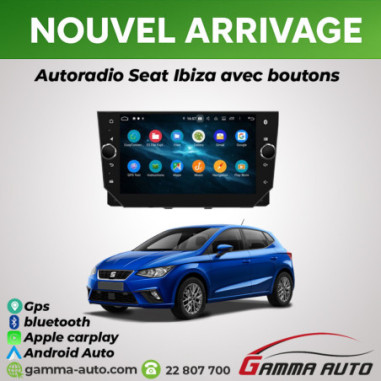 Poste Android Autoradio  Seat Ibiza avec boutons