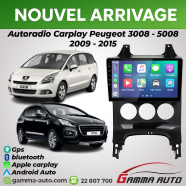 Poste Android Autoradio Carplay Peugeot 3008 -...