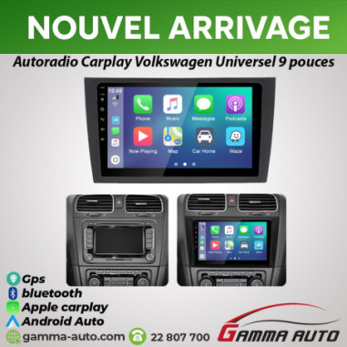 Poste Android Autoradio Carplay VW Universel 9...