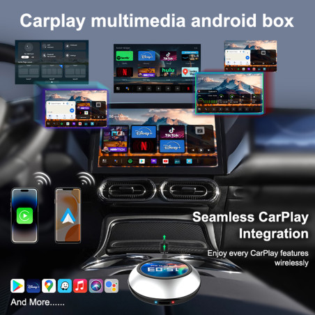 Box Android Carplay - Android auto 8 Ram 128 Rom