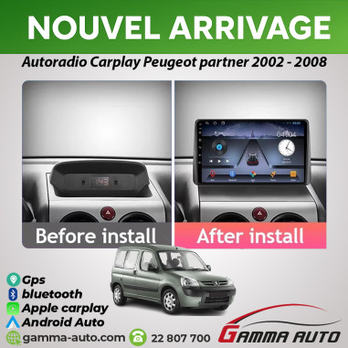 Poste Android Autoradio Carplay Peugeot Partner...