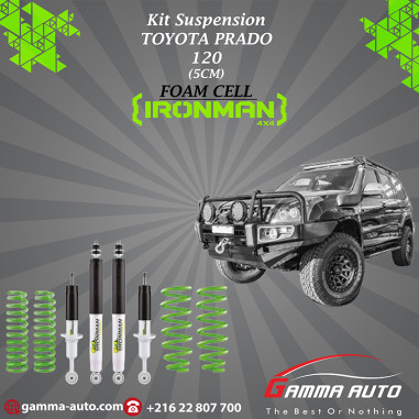 KIT SUSPENSION TOYOTA PRADO 120 foam cell IRONMAN
