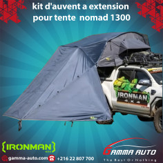 Tente de toit ironman 4x4 nomad 1300 - kit d'auvent a...