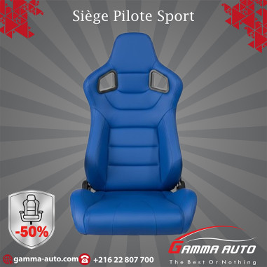 Siege Pilote pour Voiture - cuir bleu