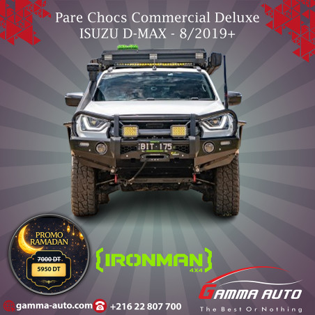 Pare Chocs Commercial Deluxe ISUZU D-MAX - 8/2019+ IRONMAN : BBCD074