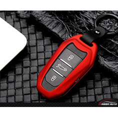 Coque Cle Peugeot Citroen Ds Folding Rouge