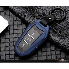 Coque Cle Peugeot Citroen Ds Folding Bleu