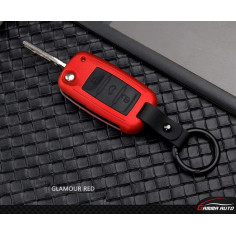 Coque Cle Vw/Skoda/Seat Rouge 2