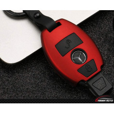 Coque Cle Rouge Mercedes Benz 2 Bouton