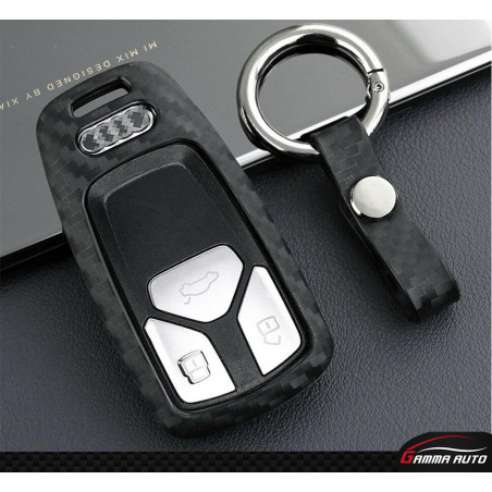 Coque Cle Audi Carbon
