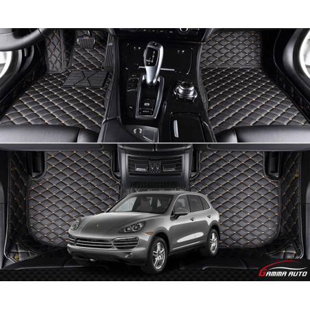 Tapis Sur Mesure Grand Format Beige Porsche Cayenne