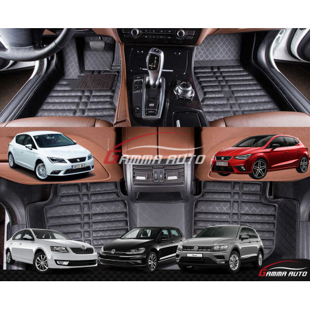 Tapis Sur Mesure Grand Format Carbon Vw Golf 7 Leon Ibiza Skoda Octavia Tiguan