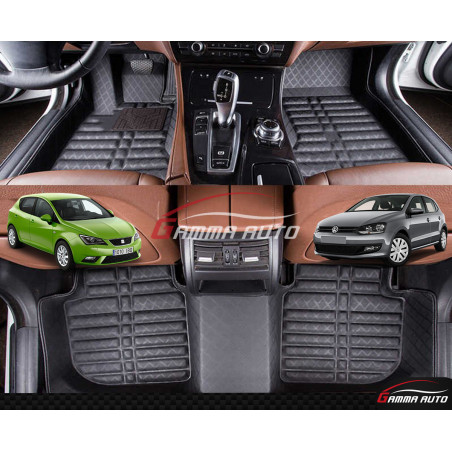 Tapis Sur Mesure Grand Format Carbon Vw Polo 7 Ibiza 2008 /2016