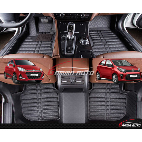 Tapis Sur Mesure Grand Format Carbon Kia Picanto Hyundai Grand I10