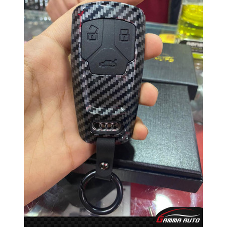 Coque Cle Audi Carbon